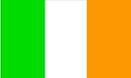 Флаг Ирландии. Языки - ирландский и английский