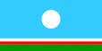 Флаг Якутии (Республики Саха). Языки якутский и русский. Столица Якутск