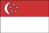 Флаг Сингапура. Государственные языки: английский, китайский, малайский (индонезийский), тамильский