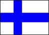 Флаг Финляндии. Государственные языки - финский и шведский
